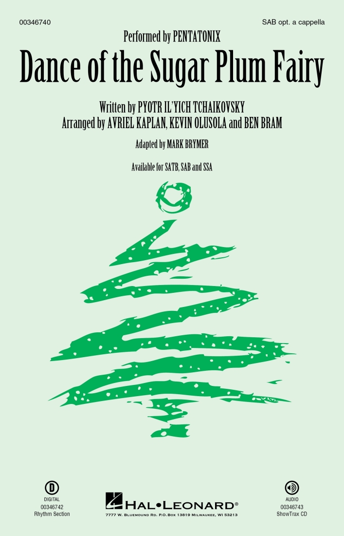 Dance of the Sugar Plum Fairy (Pentatonix) - Tchaikovsky/Brymer - SAB