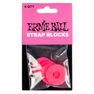 Ernie Ball - Strap Blocks 4 Pack - Pink