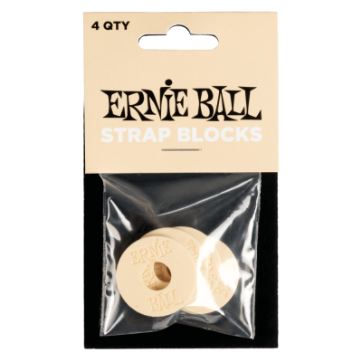Ernie Ball - Strap Blocks 4 Pack - Cream