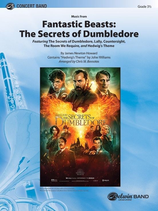 Fantastic Beasts: The Secrets of Dumbledore - Howard/Williams/Bernotas - Concert Band - Gr. 3.5