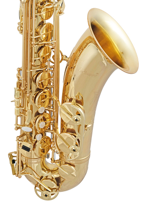 STS411 Intermediate Tenor Saxophone with Case - Clear Lacquer