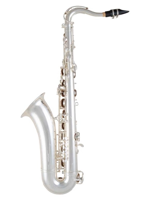 STS411 Intermediate Tenor Saxophone with Case - Silver Plate