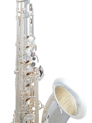 STS411 Intermediate Tenor Saxophone with Case - Silver Plate