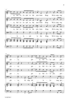 Glory, Hallelujah to the Newborn King - Gray - SATB