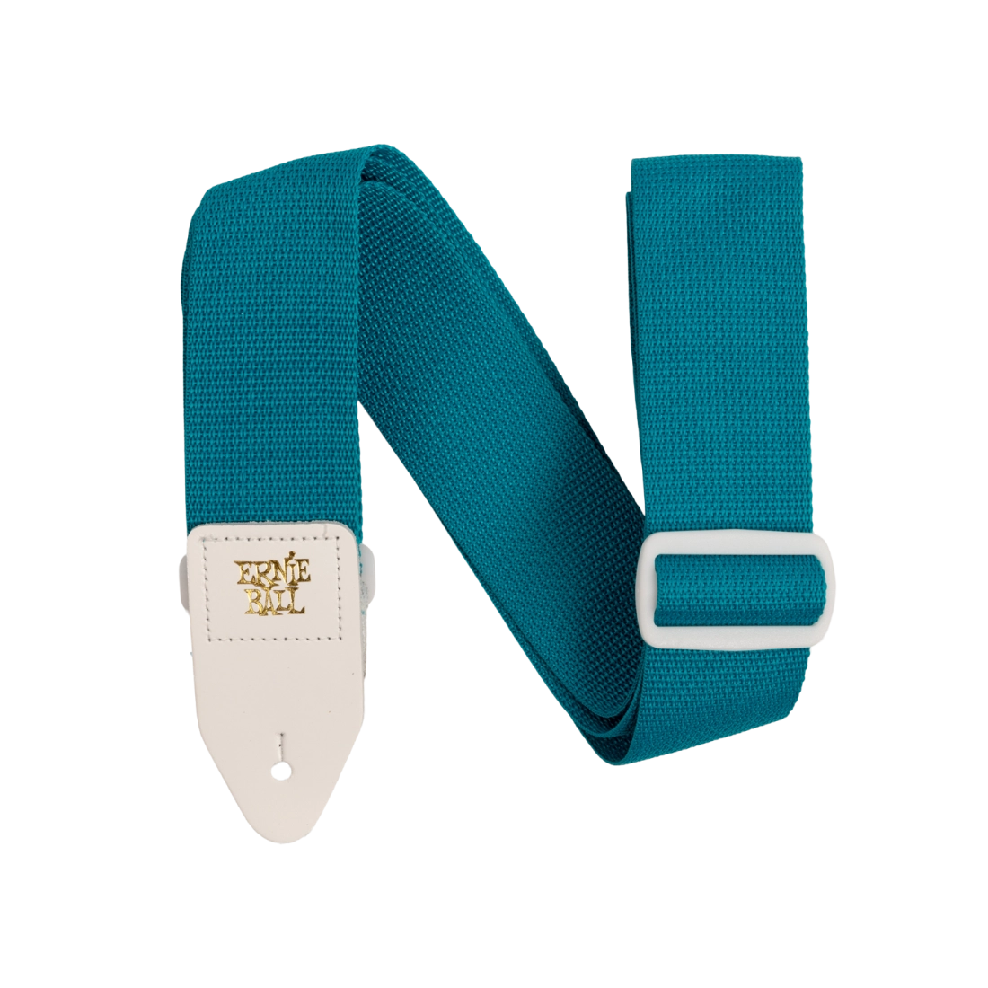 Polypro Guitar Strap - Teal & White