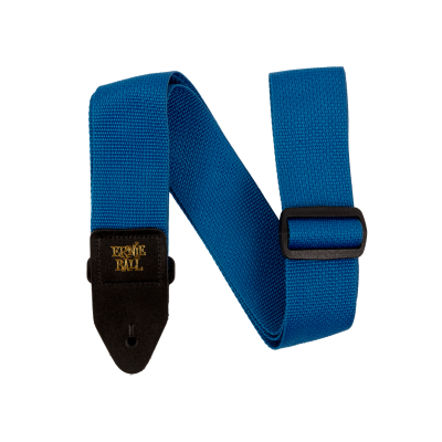 Polypro Guitar Strap - Blue & Black