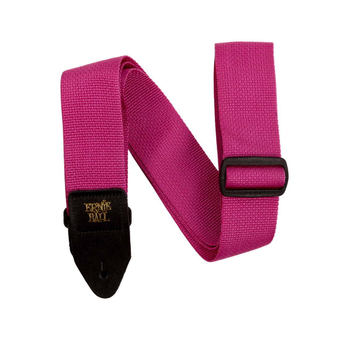 Polypro Guitar Strap - Raspberry & Black