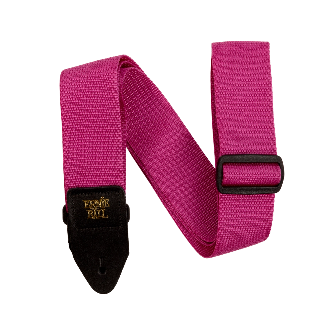 Polypro Guitar Strap - Raspberry & Black