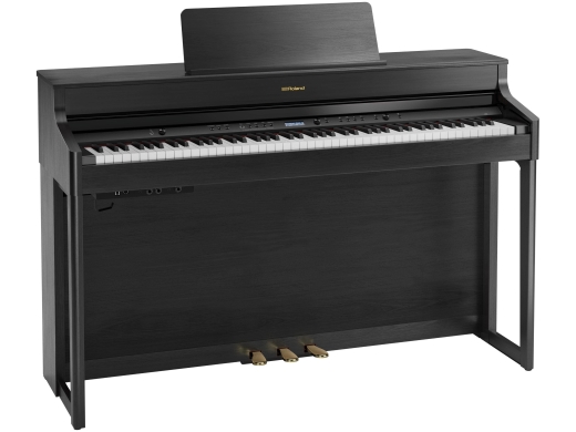 Roland - HP702 Digital Piano with Stand - Charcoal Black