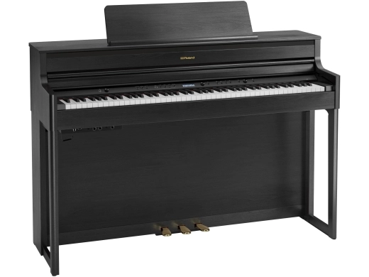 Roland - HP704 Digital Piano with Stand - Charcoal Black