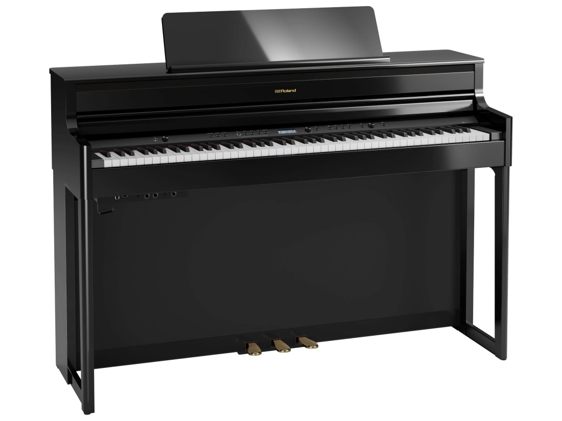 HP704 Digital Piano with Stand - Polished Ebony