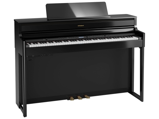 Roland - HP704 Digital Piano with Stand - Polished Ebony
