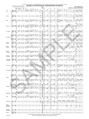 Sesqui-Centennial Exposition March - Sousa/Schissel - Concert Band - Gr. 4