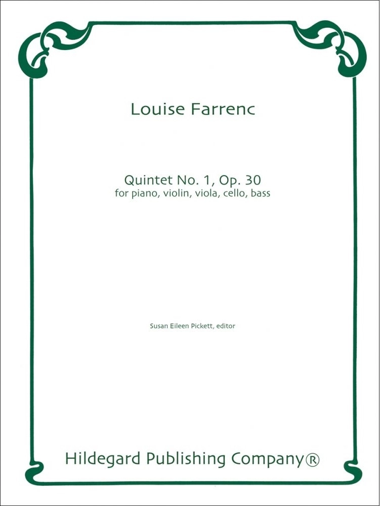 Piano Quintet No. 1 - Farrenc/Pickett - Score/Parts