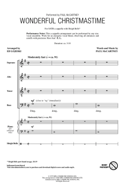 Wonderful Christmastime - McCartney/Lojeski - SATB