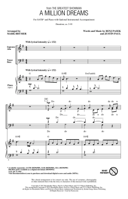 A Million Dreams - Pasek/Paul/Brymer - SATB