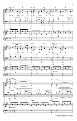 A Million Dreams - Pasek/Paul/Brymer - SATB