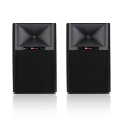 JBL - 4305P 5.25 Powered Studio Monitors - Black (Pair)