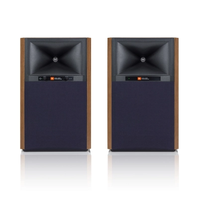 JBL - 4305P 5.25 Powered Studio Monitors - Walnut (Pair)