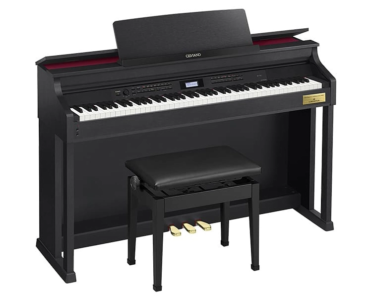 Celviano AP-710BK 88-Key Digital Piano with Bench - Satin Black