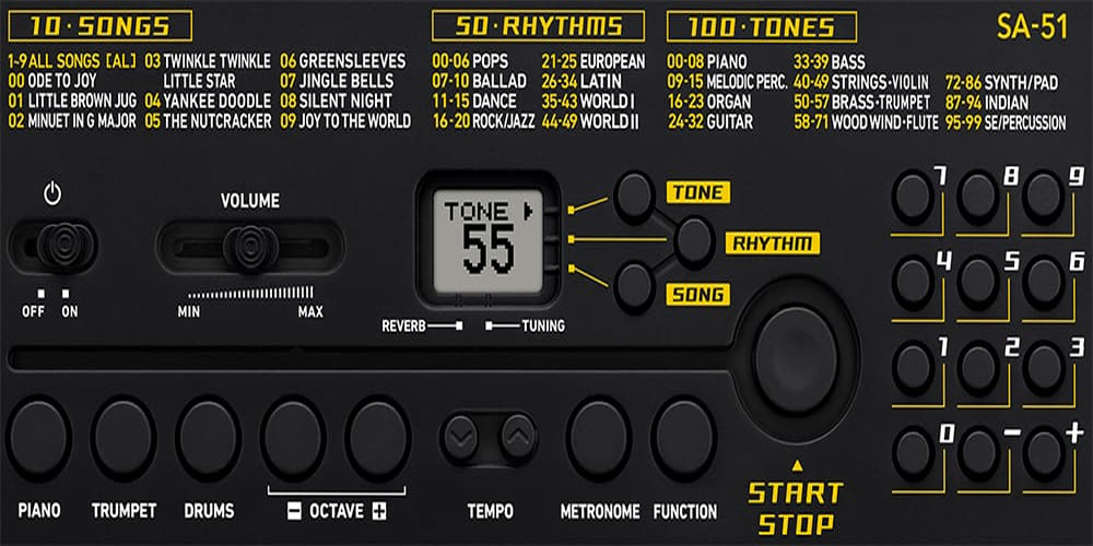Casio Casiotone SA51 Portable Keyboard Long & McQuade