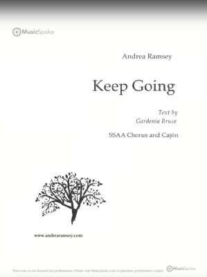 MusicSpoke - Keep Going - Bruce/Ramsey - SSAA