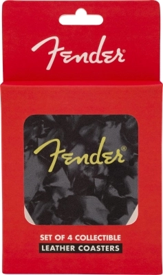 Fender Pick Shape Logo Coasters, 4-Pack, Multi-Colour