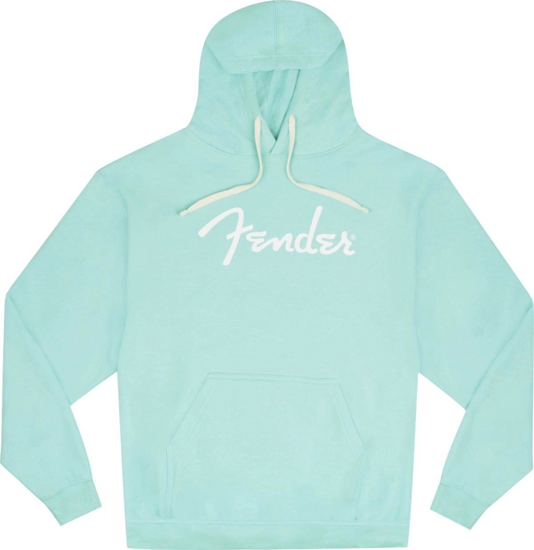 Fender Spaghetti Logo Hoodie, Daphne Blue - L