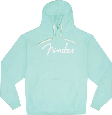 Fender - Fender Spaghetti Logo Hoodie, Daphne Blue