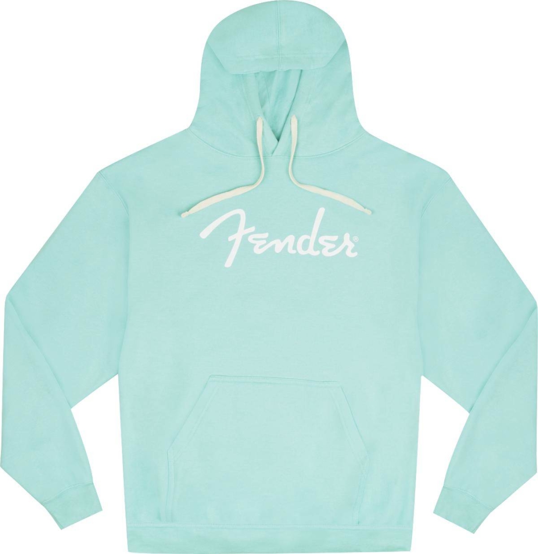 Fender Spaghetti Logo Hoodie, Daphne Blue - XXL