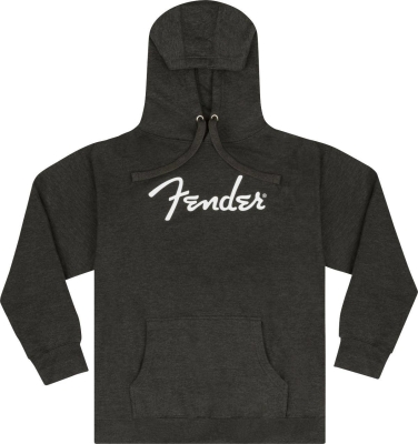 Fender - Fender Spaghetti Logo Hoodie, Gray Heather - XL