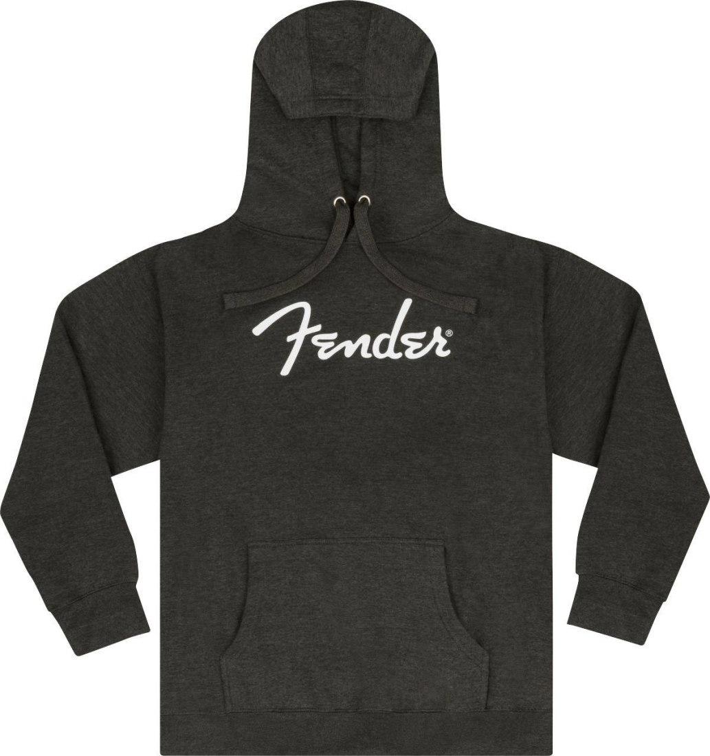 Fender Spaghetti Logo Hoodie, Gray Heather - XXL