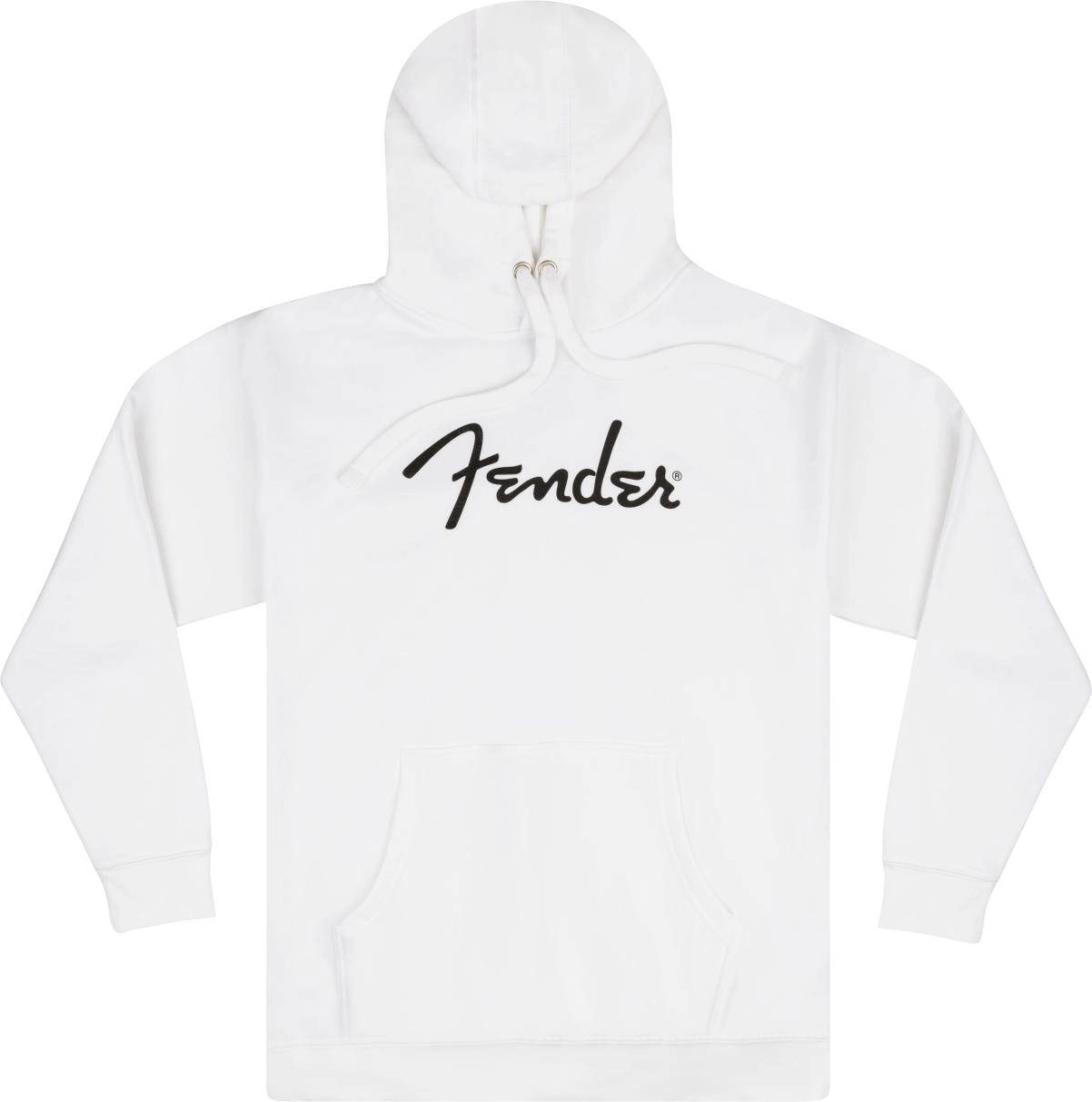 Fender Spaghetti Logo Hoodie, Olympic White - S