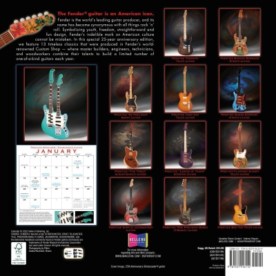 2023 Fender Custom Shop Calendar