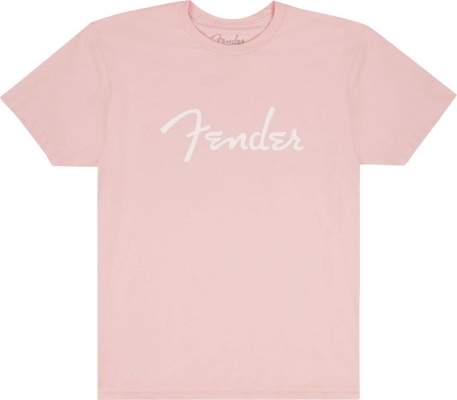 Fender Spaghetti Logo T-Shirt, Shell Pink - L