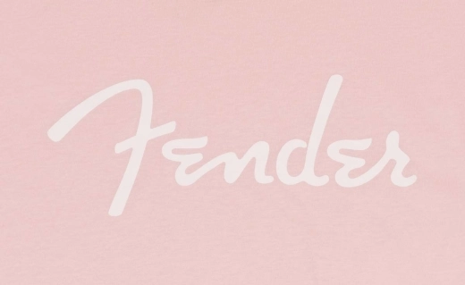 Fender Spaghetti Logo T-Shirt, Shell Pink - L