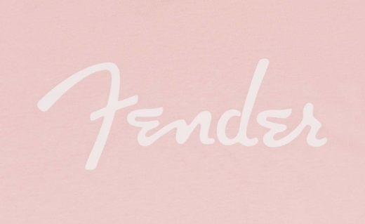 Fender Spaghetti Logo T-Shirt, Shell Pink - XXL