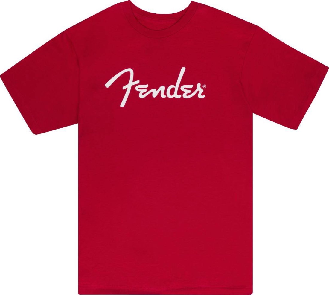 Fender Spaghetti Logo T-Shirt, Dakota Red - L