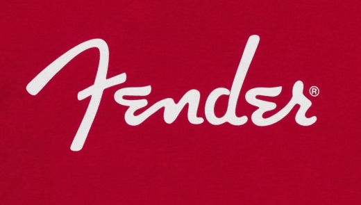 Fender Spaghetti Logo T-Shirt, Dakota Red - L