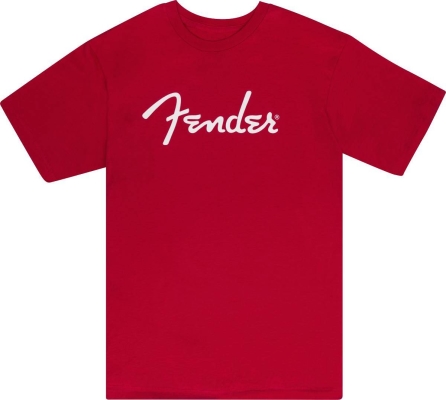 Fender Spaghetti Logo T-Shirt, Dakota Red - XXL