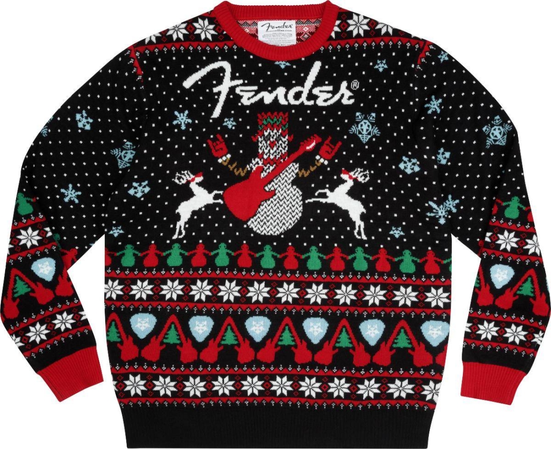 Ugly Christmas Sweater, Black - S