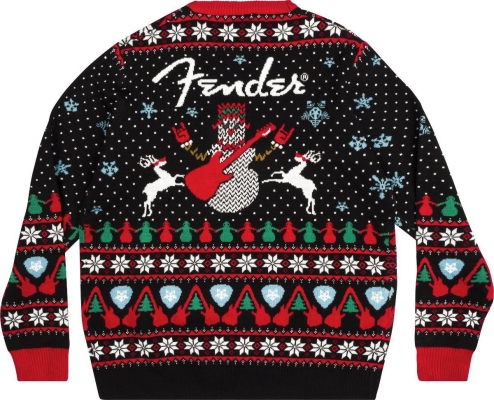 Ugly Christmas Sweater, Black - M