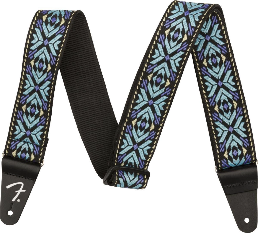 2\'\' Pasadena Woven Strap - Blue Snowflake