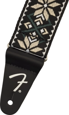 2\'\' Pasadena Woven Strap - Yellow Snowflake