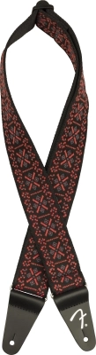 Fender - 2 Pasadena Woven Strap - Lattice Red