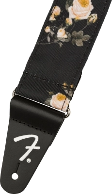 2\'\' Floral Strap - Black