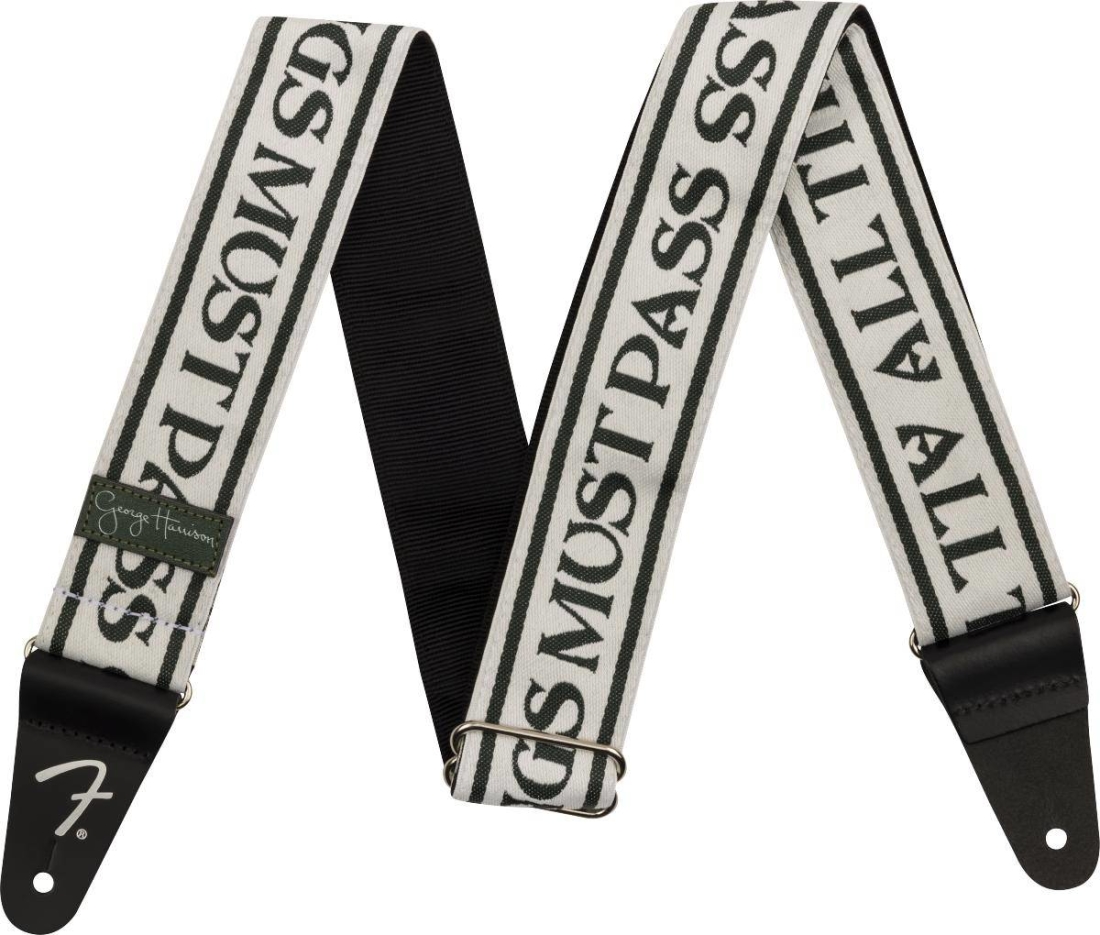 2\'\' George Harrison All Things Must Pass Logo Strap - White/Black