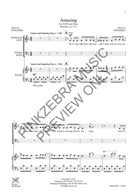 Amazing  Pinkzebra - SATB