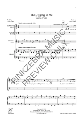 The Dreamer in Me - Pinkzebra - SATB