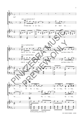 Fly Away Home - Pinkzebra - SATB